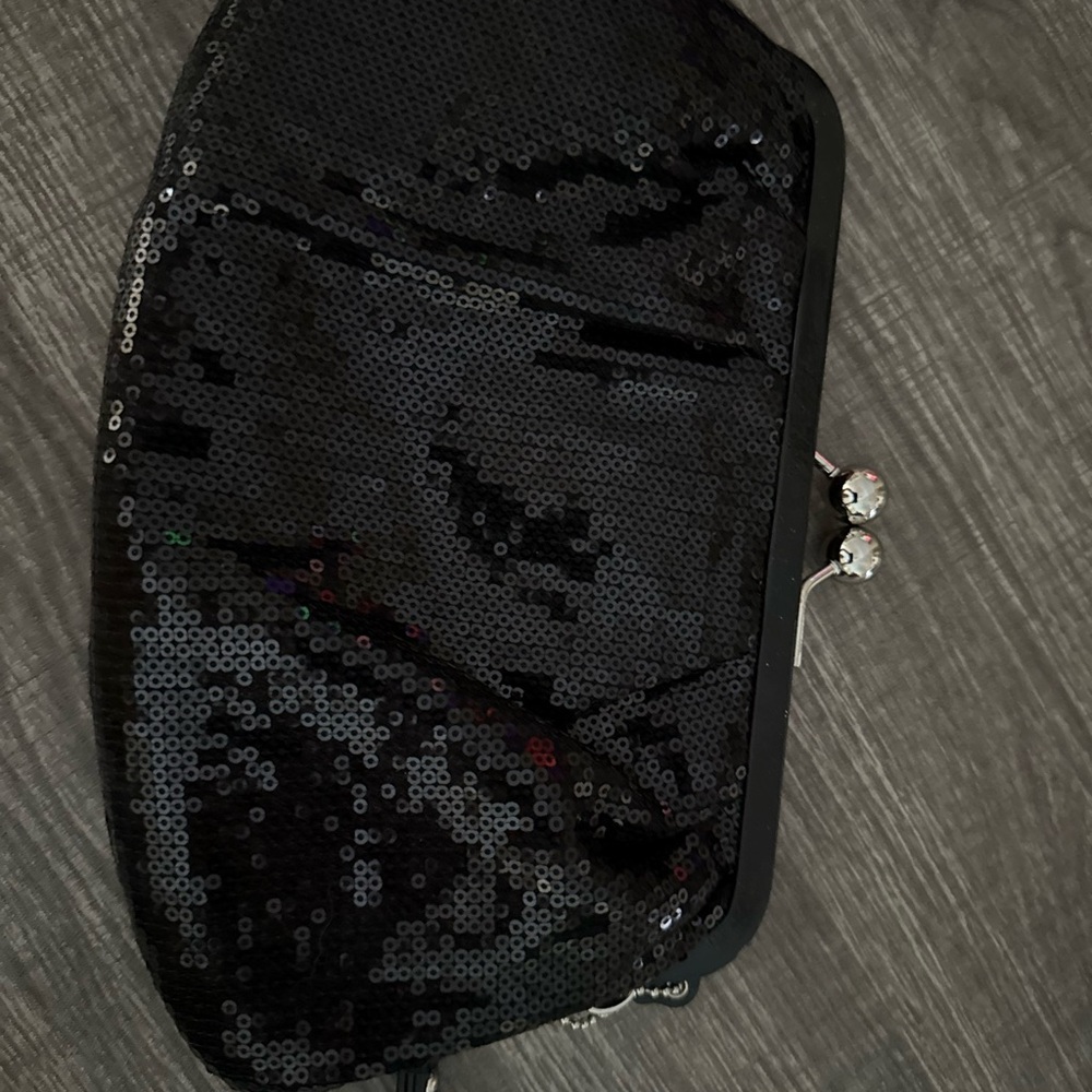 COACH Black Sequin Clutch - Picture 4 of 4